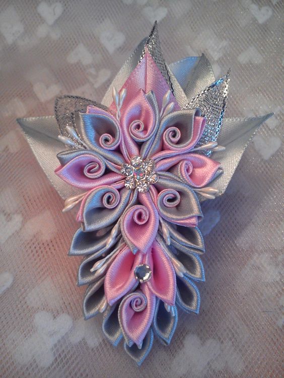 Канзаши для начинающих. Цветок