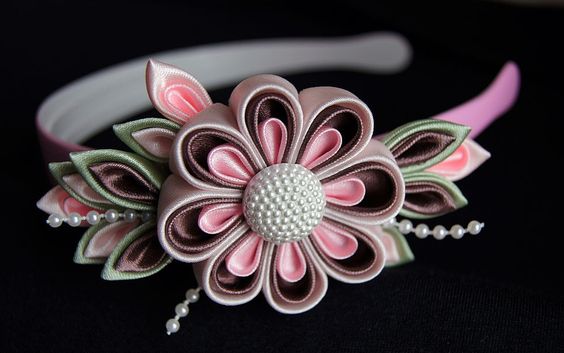 Канзаши для начинающих. Цветок