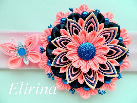 Канзаши для начинающих. Цветок