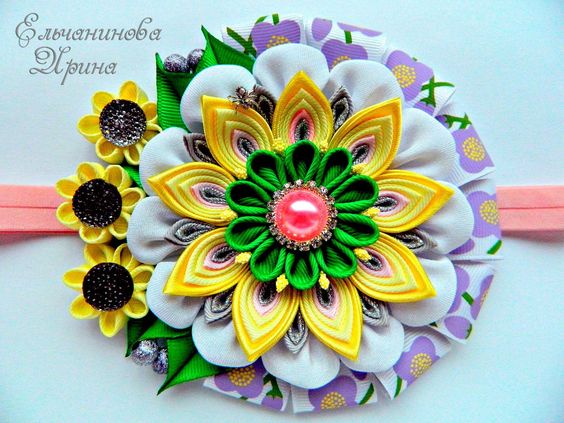 Канзаши для начинающих. Цветок