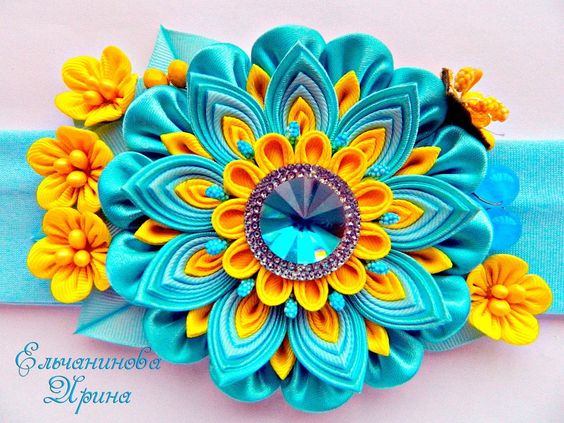 Канзаши для начинающих. Цветок