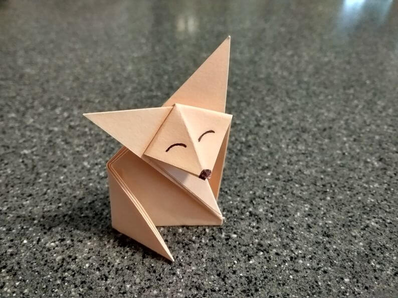 Оригами из бумаги для детей 10 лет: лягушка, лиса, орёл