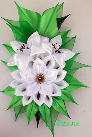 Канзаши для начинающих. Цветок