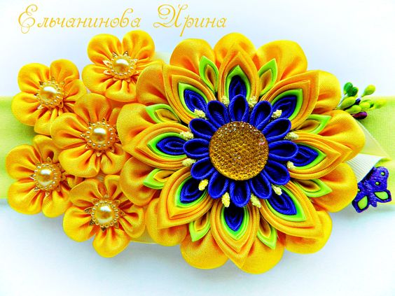 Канзаши для начинающих. Цветок