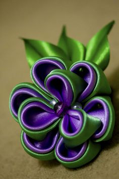 Канзаши для начинающих. Цветок