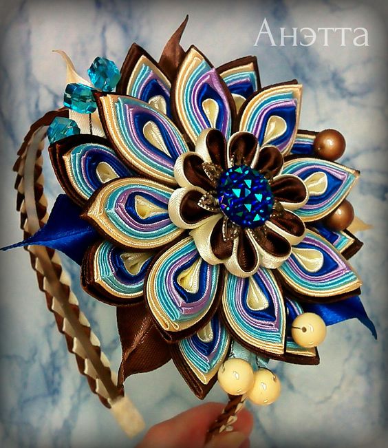 Канзаши для начинающих. Цветок