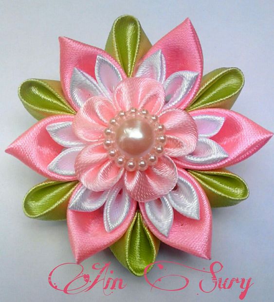 Канзаши для начинающих. Цветок