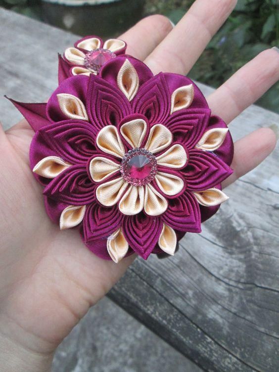 Канзаши для начинающих. Цветок