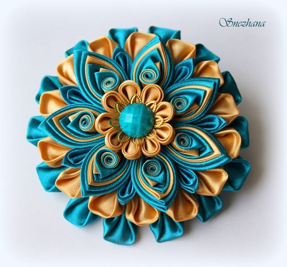 Канзаши для начинающих. Цветок