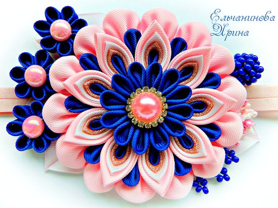 Канзаши для начинающих. Цветок