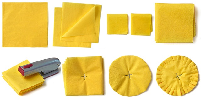 Как сделать цветок из салфетки своими руками поэтапно для начинающих. Фото