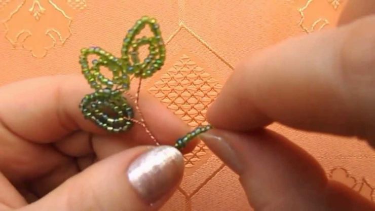 Деревья из бисера, поделки из проволоки своими руками, схемы изделий из бисера