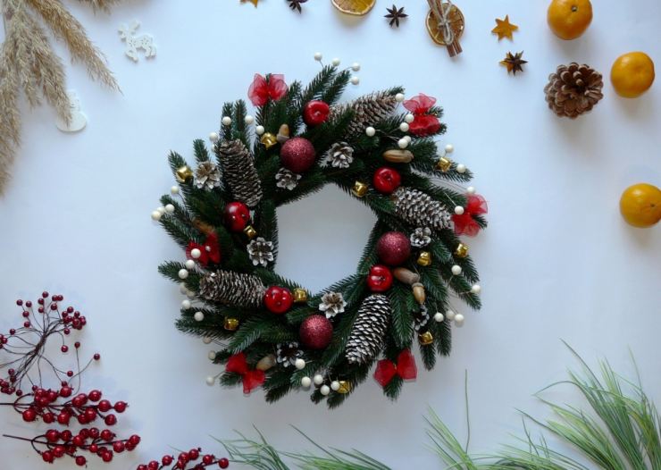 Как сделать рождественский венок своими руками - 150 фото идей создания, подробный видео мастер-класс для начинающих