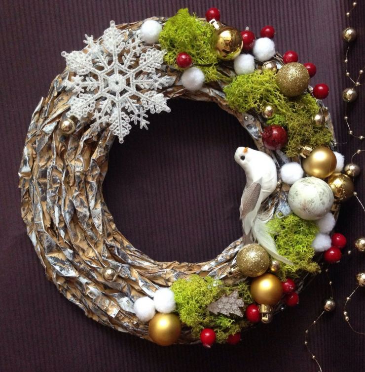 Как сделать рождественский венок своими руками - 150 фото идей создания, подробный видео мастер-класс для начинающих