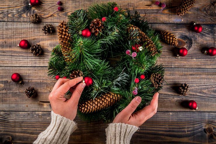 Как сделать рождественский венок своими руками - 150 фото идей создания, подробный видео мастер-класс для начинающих