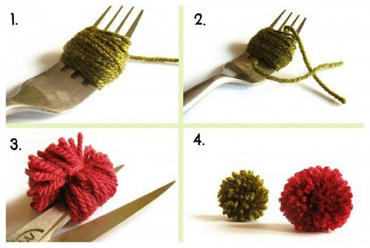 Помпон из ниток своими руками - 90 фото и видео мастер-класс как правильно сделать помпон из пряжи