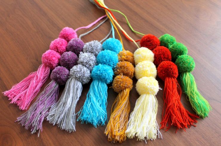 Помпон из ниток своими руками - 90 фото и видео мастер-класс как правильно сделать помпон из пряжи