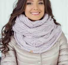 Шарф снуд спицами с описанием схемы: 92 фото новинки, подборка лучших вариантов моделей 2019