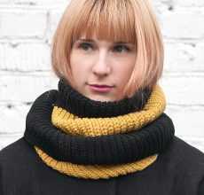 Шарф снуд спицами с описанием схемы: 92 фото новинки, подборка лучших вариантов моделей 2019
