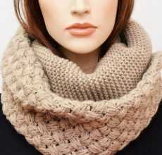 Шарф снуд спицами с описанием схемы: 92 фото новинки, подборка лучших вариантов моделей 2019