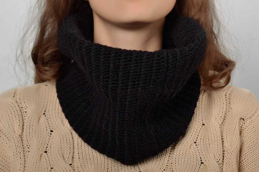 Шарф снуд спицами с описанием схемы: 92 фото новинки, подборка лучших вариантов моделей 2019