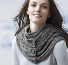 Шарф снуд спицами с описанием схемы: 92 фото новинки, подборка лучших вариантов моделей 2019