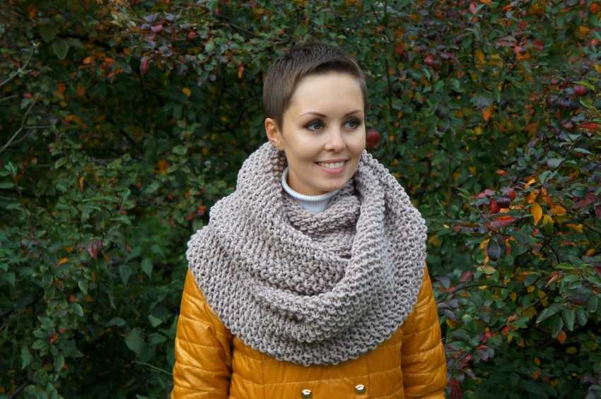 Шарф снуд спицами с описанием схемы: 92 фото новинки, подборка лучших вариантов моделей 2019