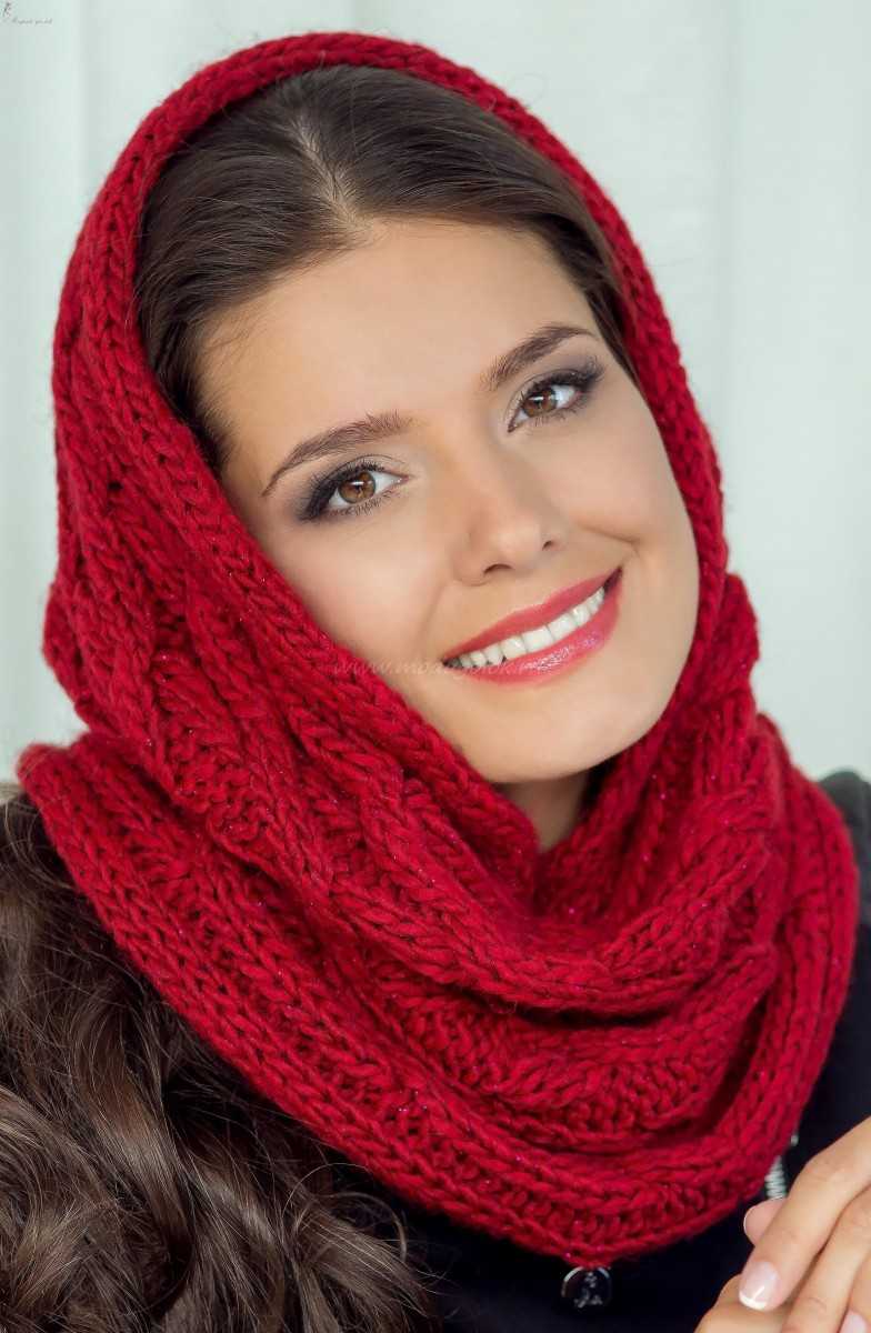 Шарф снуд спицами с описанием схемы: 92 фото новинки, подборка лучших вариантов моделей 2019