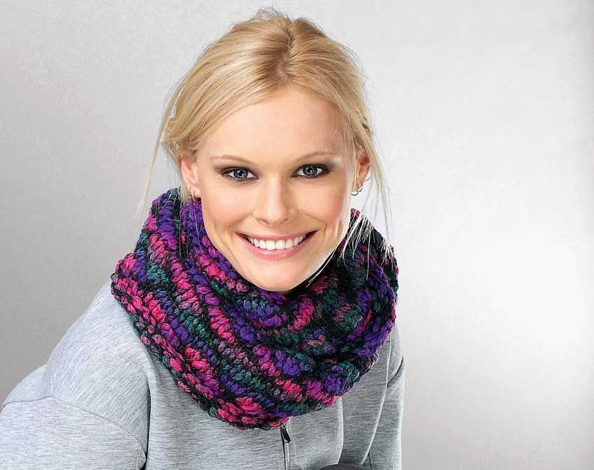Шарф снуд спицами с описанием схемы: 92 фото новинки, подборка лучших вариантов моделей 2019