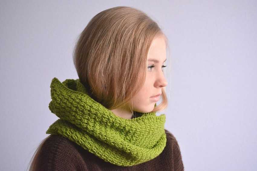 Шарф снуд спицами с описанием схемы: 92 фото новинки, подборка лучших вариантов моделей 2019