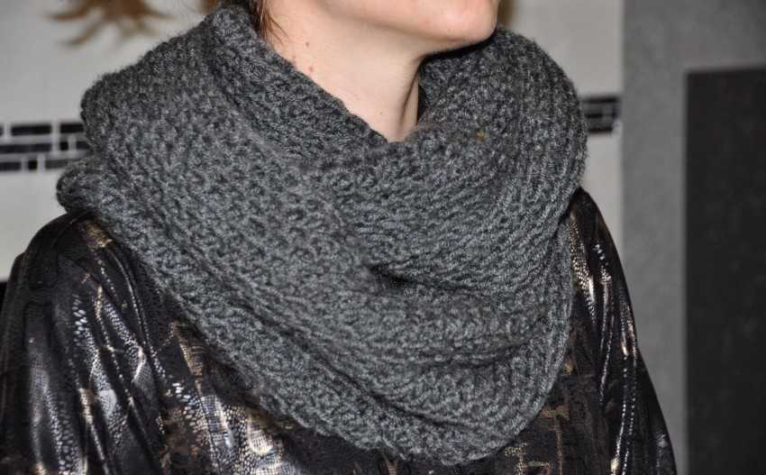 Шарф снуд спицами с описанием схемы: 92 фото новинки, подборка лучших вариантов моделей 2019