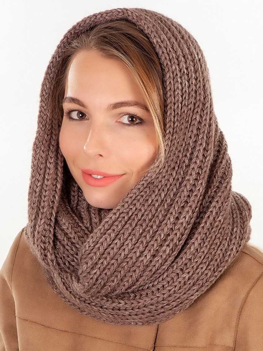Шарф снуд спицами с описанием схемы: 92 фото новинки, подборка лучших вариантов моделей 2019
