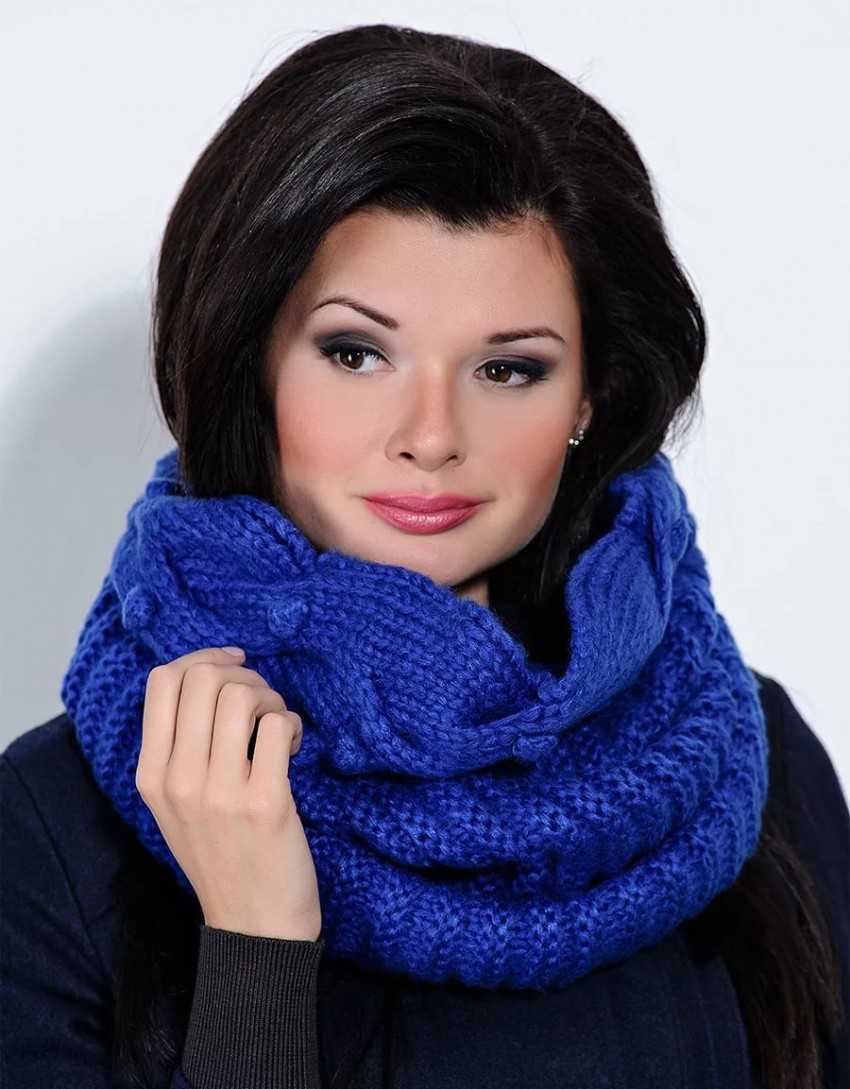 Шарф снуд спицами с описанием схемы: 92 фото новинки, подборка лучших вариантов моделей 2019