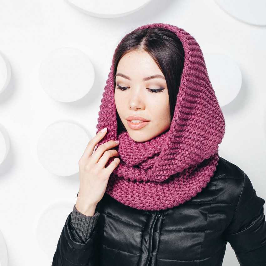Шарф снуд спицами с описанием схемы: 92 фото новинки, подборка лучших вариантов моделей 2019