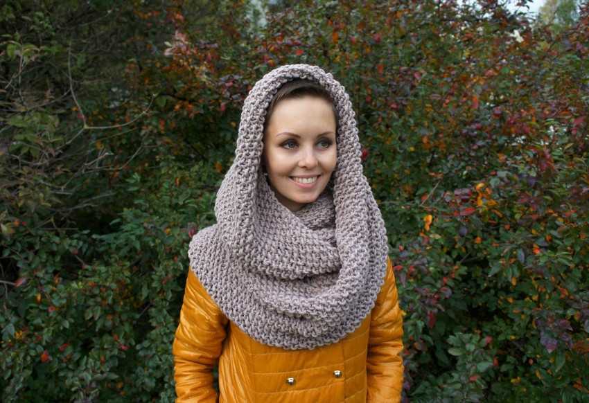 Шарф снуд спицами с описанием схемы: 92 фото новинки, подборка лучших вариантов моделей 2019