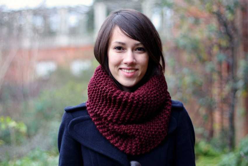 Шарф снуд спицами с описанием схемы: 92 фото новинки, подборка лучших вариантов моделей 2019