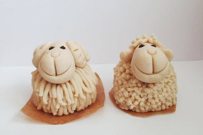 Барашки из соленого теста