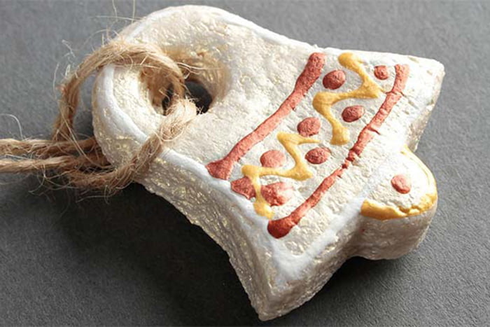 Колокольчик из соленого теста