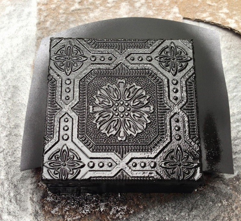 Обои на шкатулке