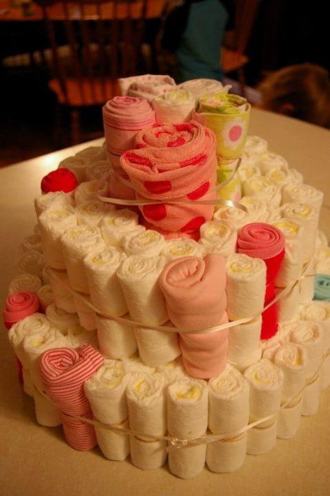 Торт из памперсов  своими руками (девочке, мальчику): пошаговое фото, мастер-класс