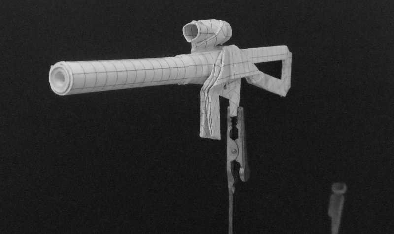 Как сделать из бумаги пистолет, который стреляет резинками: легкая схема своими руками