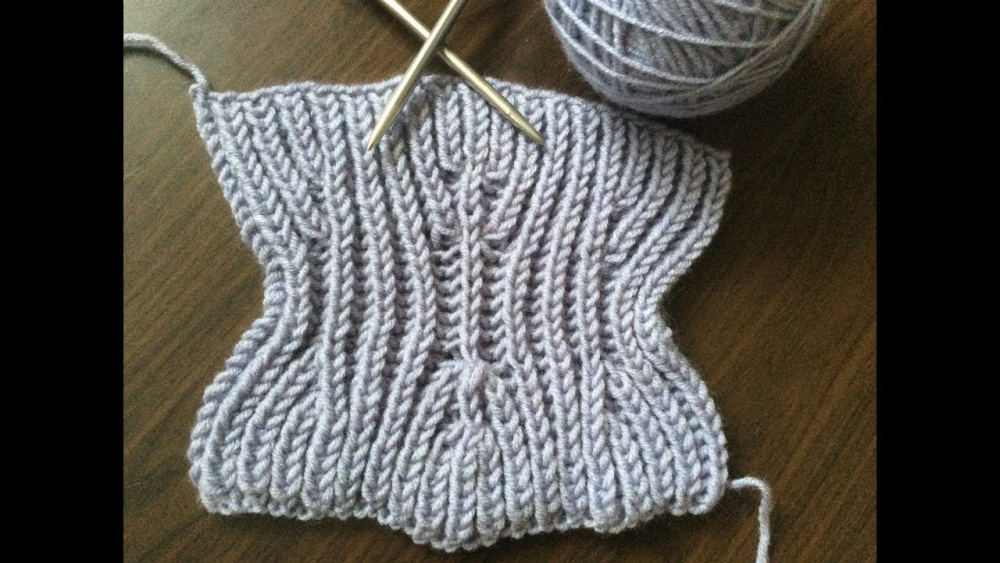 английская резинка спицами схема вязания (главный ключ)