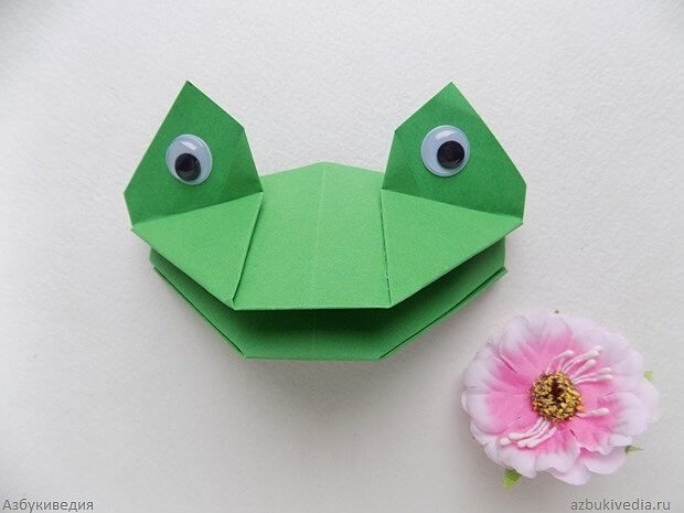 Как сделать из бумаги рот лягушки