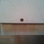 Засверливаем одну метку