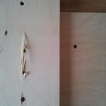 Сколы убираем