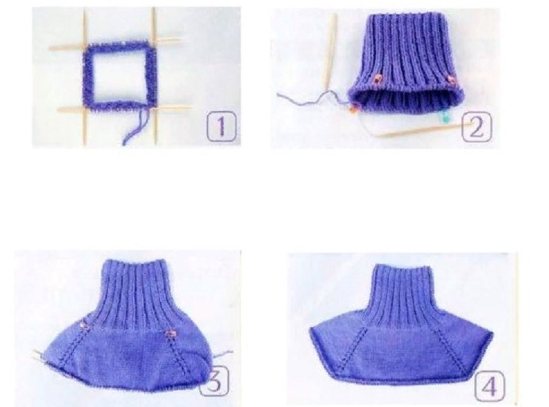 связать манишку для женщины спицами