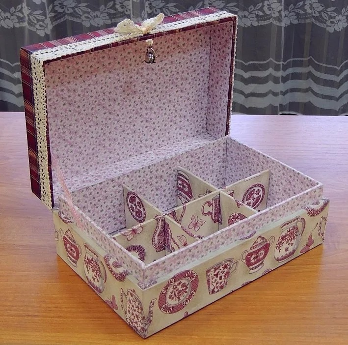 шкатулка своими руками картонная
