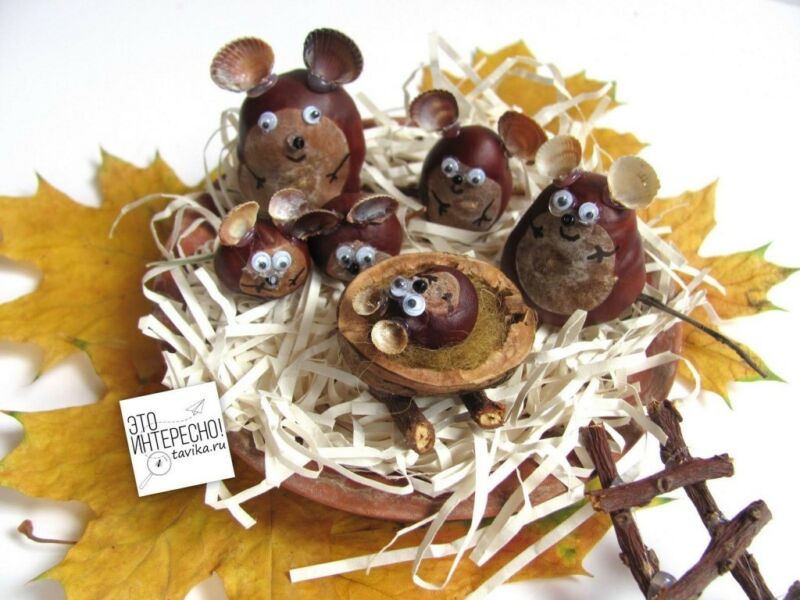 Осенние поделки из листьев своими руками (все новинки для детей детского сада и школы) этап 47