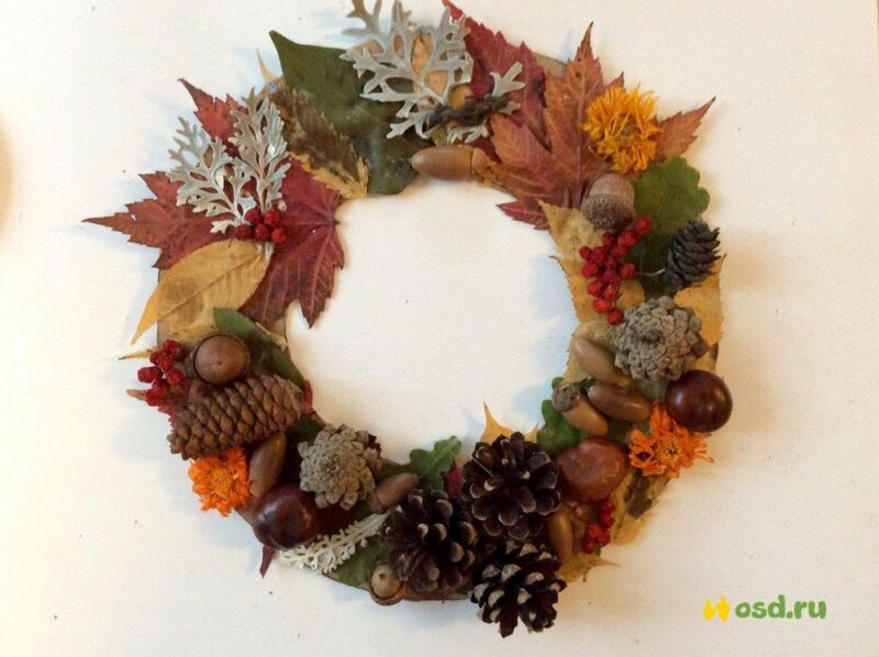 Осенние поделки из листьев своими руками (все новинки для детей детского сада и школы) этап 42