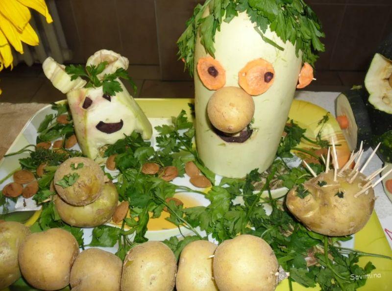 Поделки из овощей и фруктов - 80 фото-идей и 10 советов